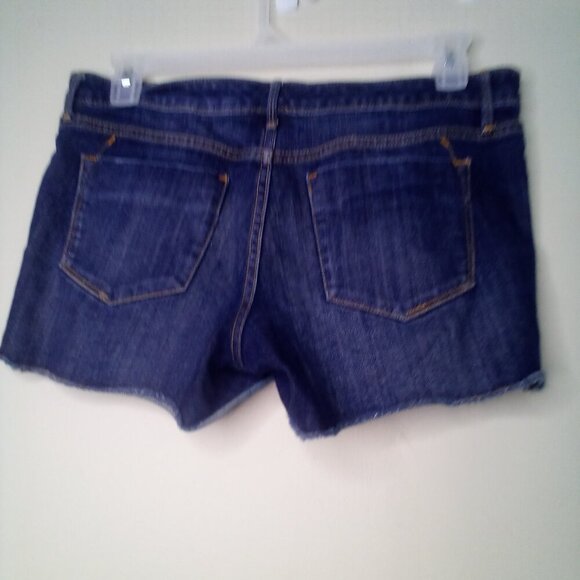 Mossimo Shorts Women 10 Mid Rise Midi Denim Blue - Picture 12 of 14
